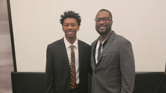7-12 School in Canton: Canton Prep graduate Burnell leads his classmates and supports his school.