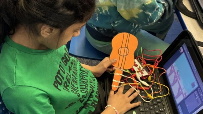 K-8 School in Canton: South Canton students learn how to make their own video game controller.