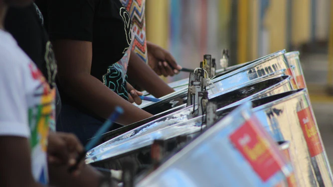 Stambaugh students playing drums