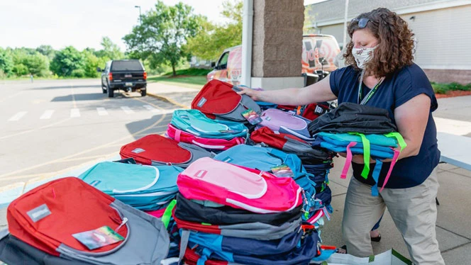 Backpacks and goodie bags