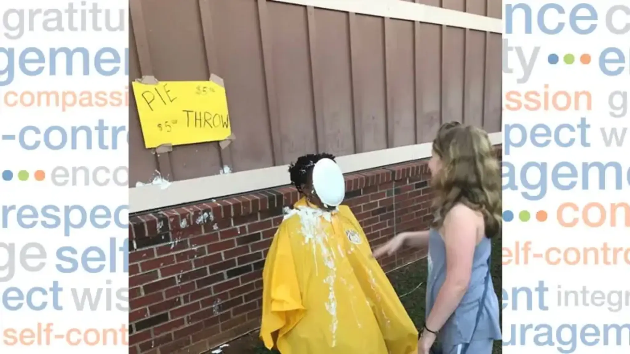 Wake Forest Principal Hit with Pies