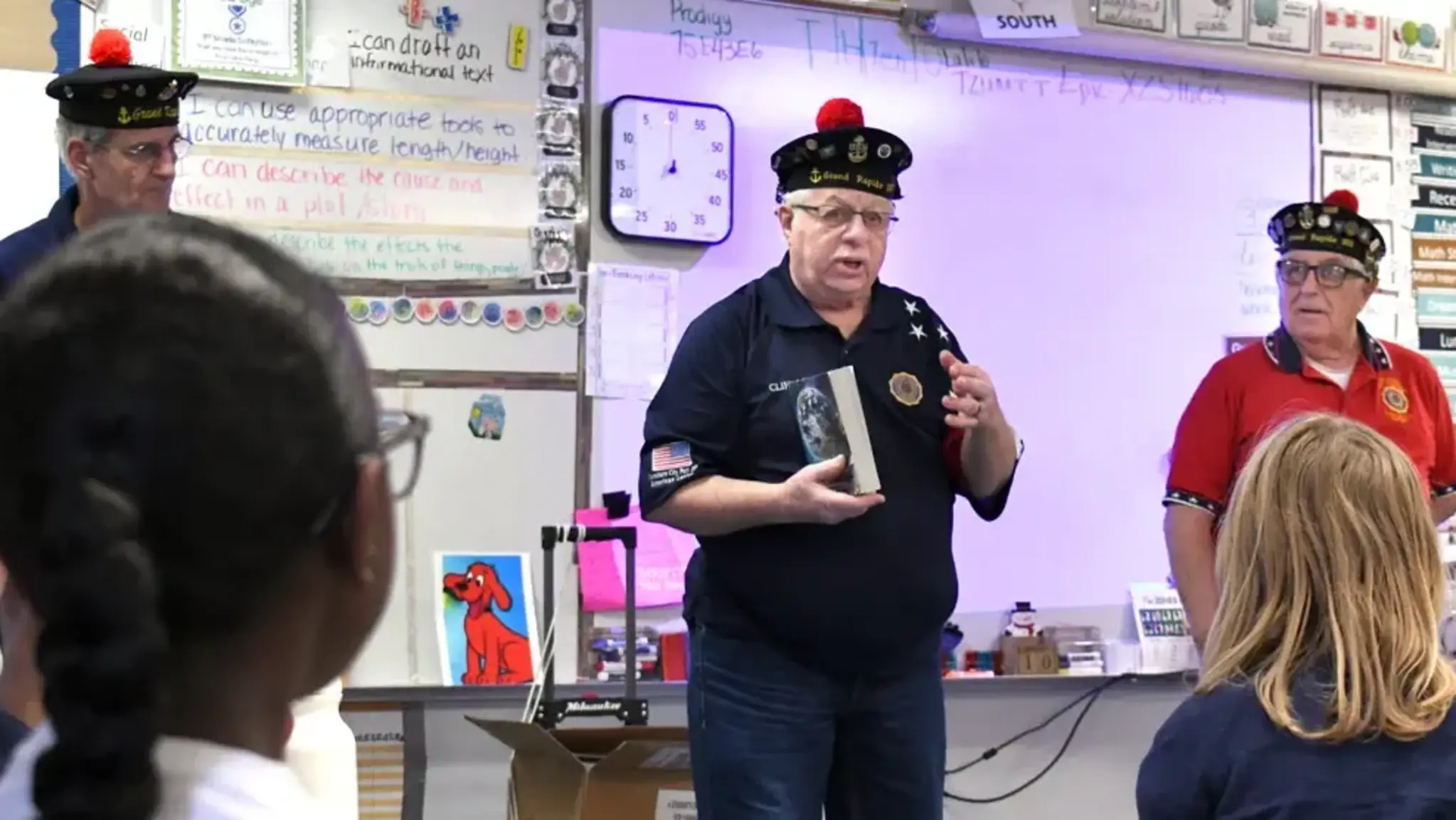 Knapp Charter Students Overjoyed After Receiving Special Dictionaries from American Legion