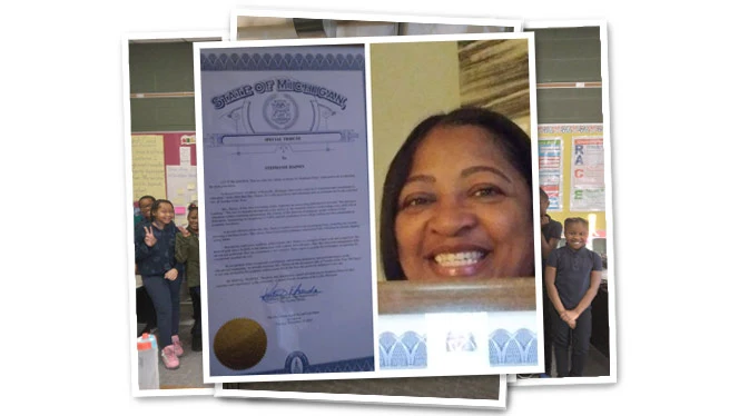 Ms. Haines at Reach Charter Academy