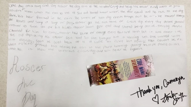 page written by a student page written by a student