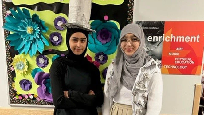 Plymouth Scholars student in Trashion Show.