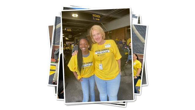 East Arbor student and teacher