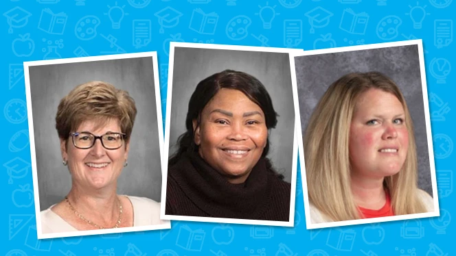 Suzanne Jones, Lisa Jackson-Clayborn, and Kristen Miller smiling. Suzanne Jones, Lisa Jackson-Clayborn, and Kristen Miller smiling.