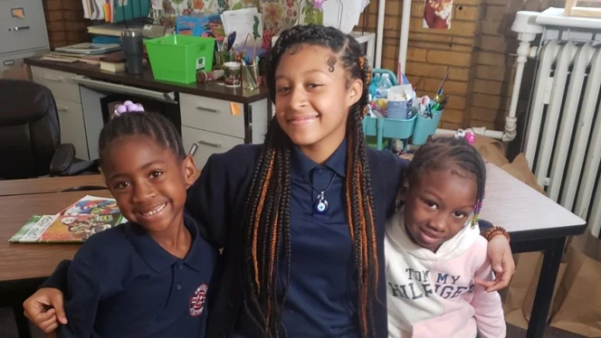 Emerson Academy reading buddies