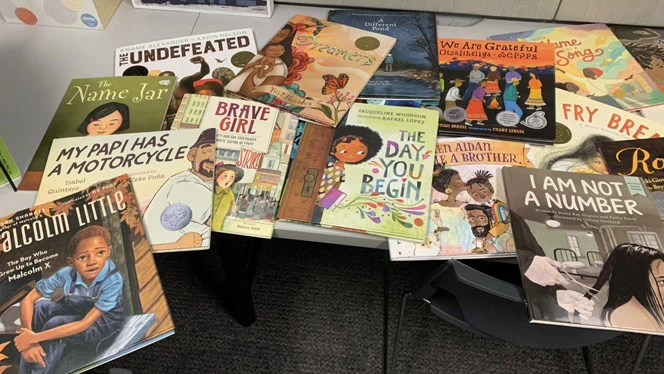 books donated to knapp charter academy