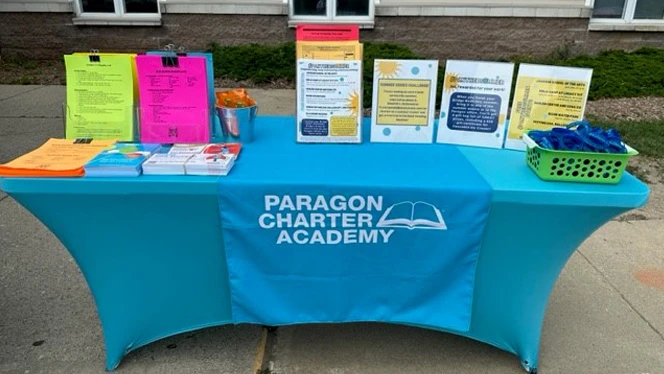 Information table at Paragon.