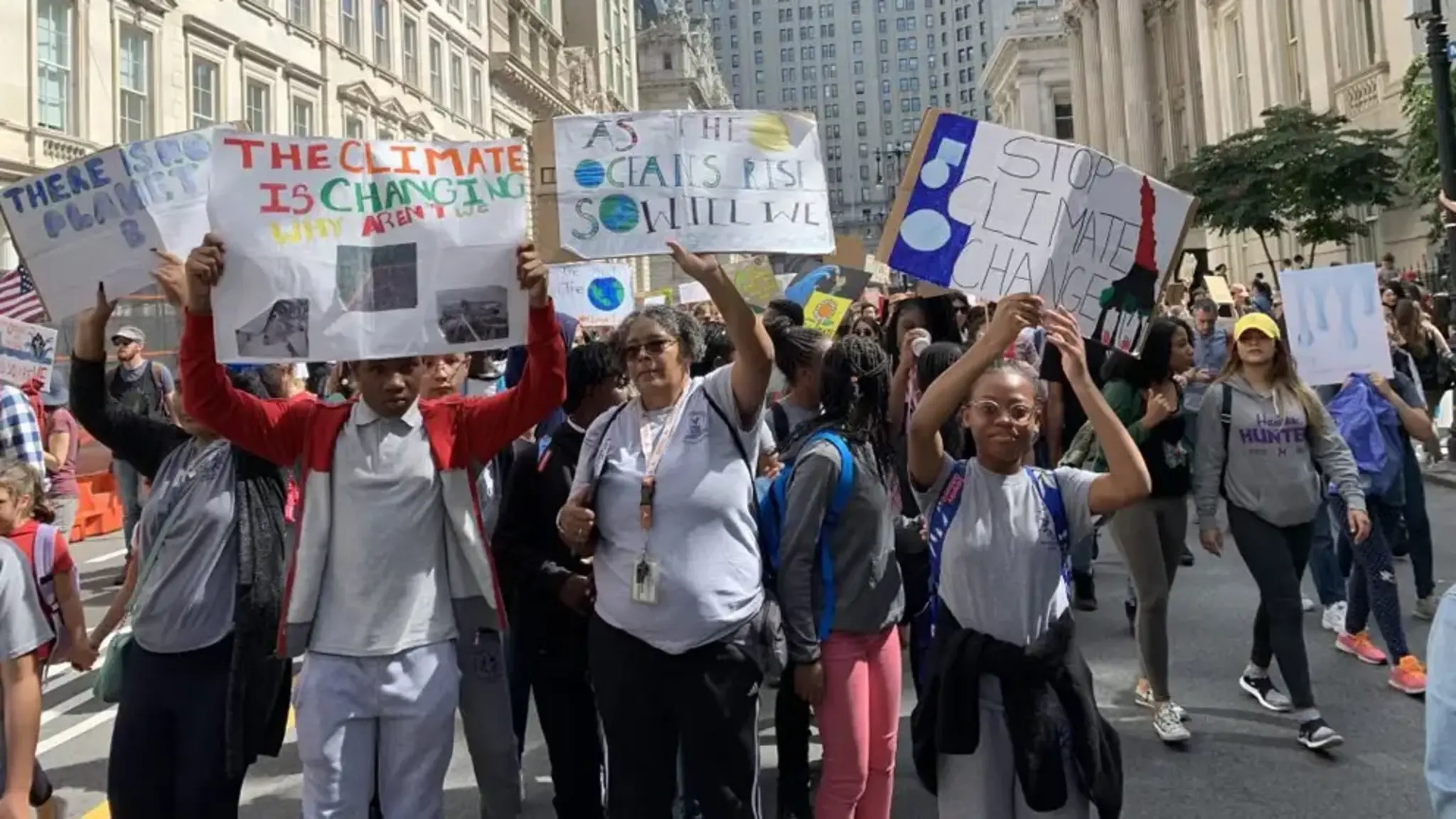 Brooklyn Dreams Charter School Students March in New York City Youth Climate Strike