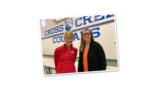Kelly Greshak and Kathy Garvin Kelly Greshak and Kathy Garvin