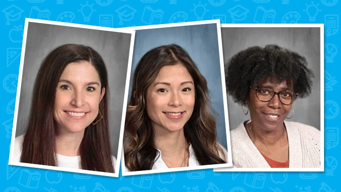 Rachel Licata, Vanessa Robert, and Diana Hubbard smiling..