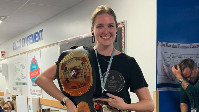 Peak teacher Savannah Angel