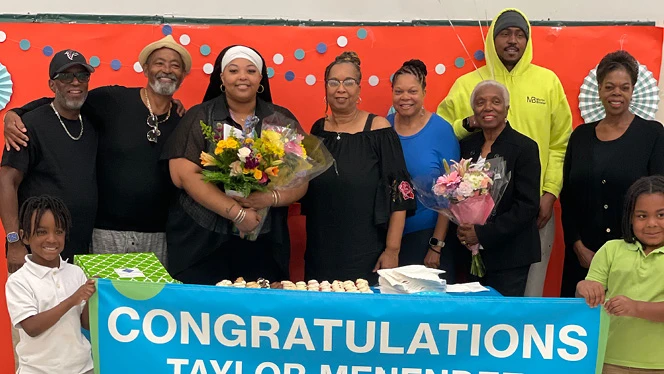 K-8 School in Atlanta: Atlanta Heights Charter School Teacher wins Excellence in Teaching Award.