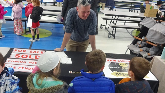 K-8 School in Summerfield: Realtor attends Career Day at Summerfield Charter Academy.