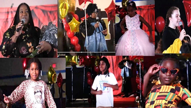 Fashion show collage