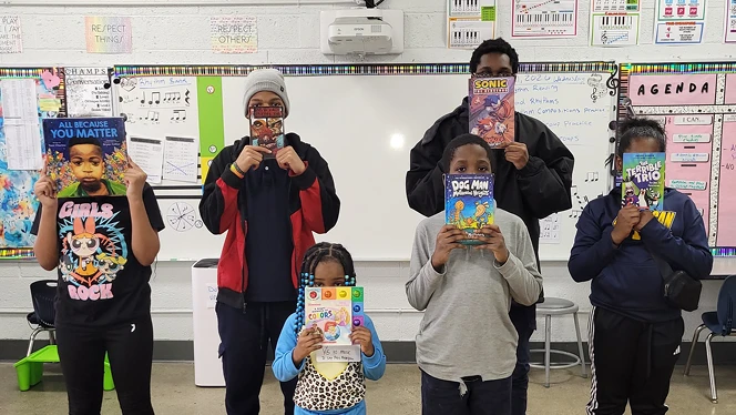 Charter School in Grand Rapids: NHA partner schools celebrate March is Reading Month.