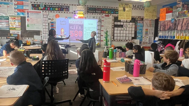 K-8 School in Canton: Ms. Walter's classroom.