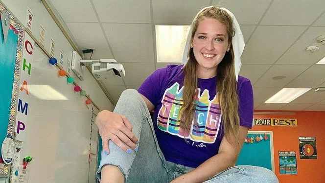 Savannah Angel in the classroom