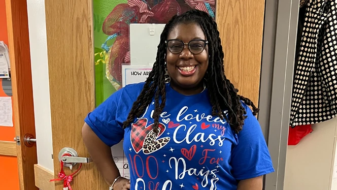 Apex teacher Brittany Johnson