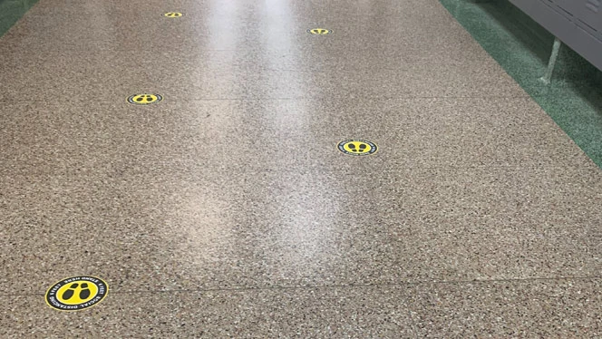 Paramount 6 feet apart markers