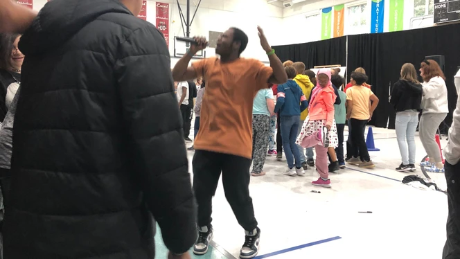 student assembly with Lion Heart  Experience