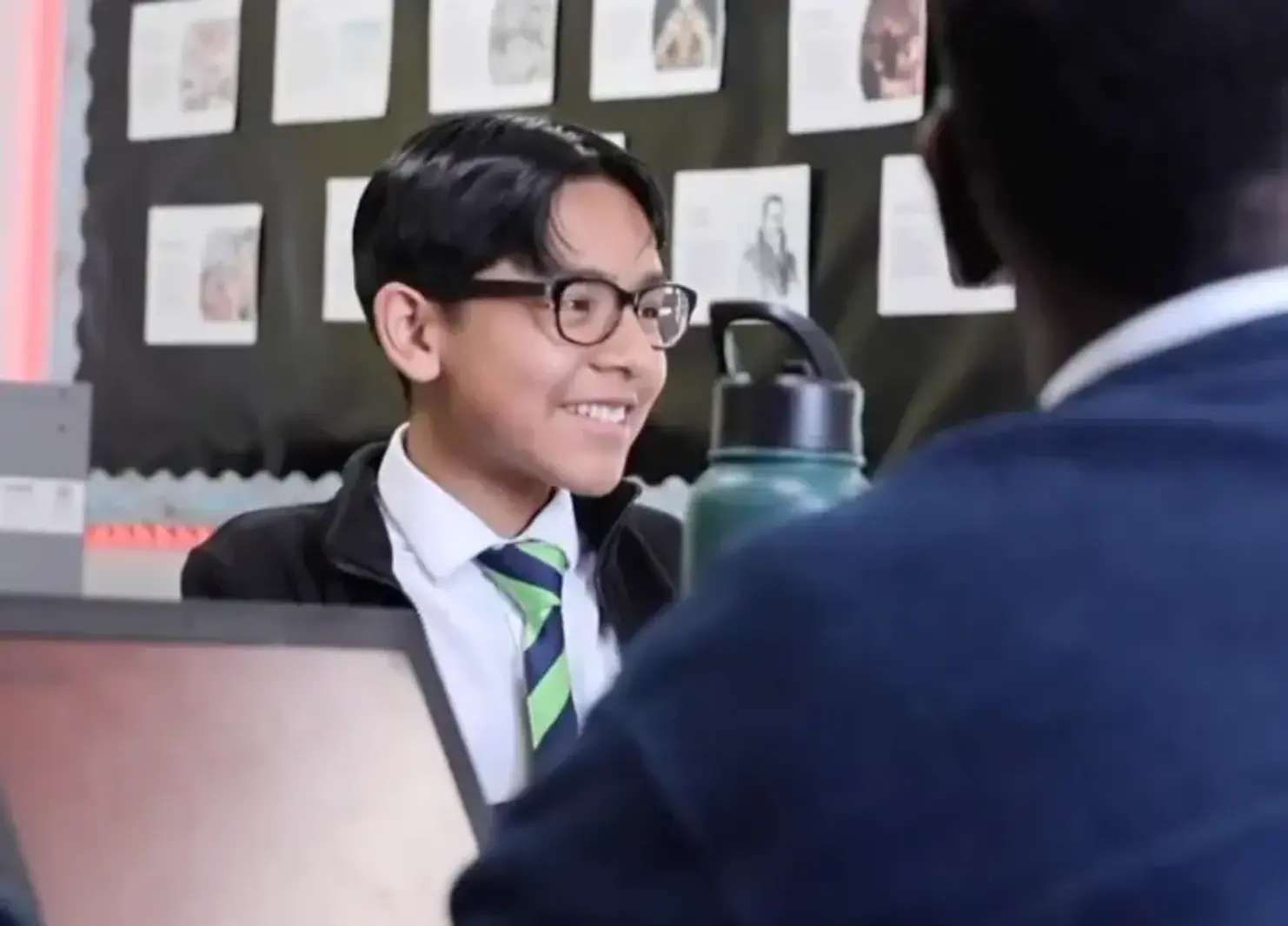 Student smiling