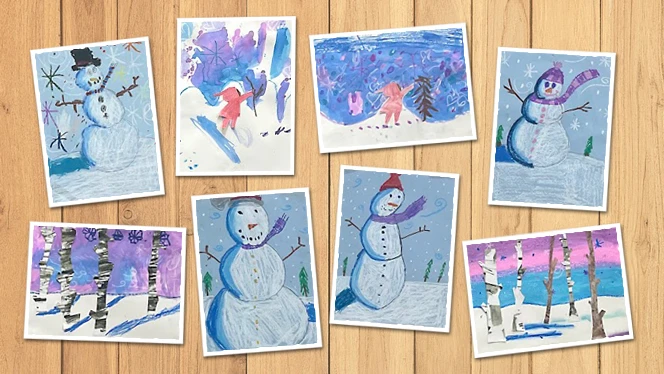 Student art of Winter.
