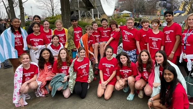 Greensboro NJHS members