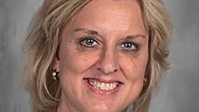 Y5-8 School in Byron Center: Cross Creek teacher, Erin Blair, celebrates teaching at the school for 28 years.