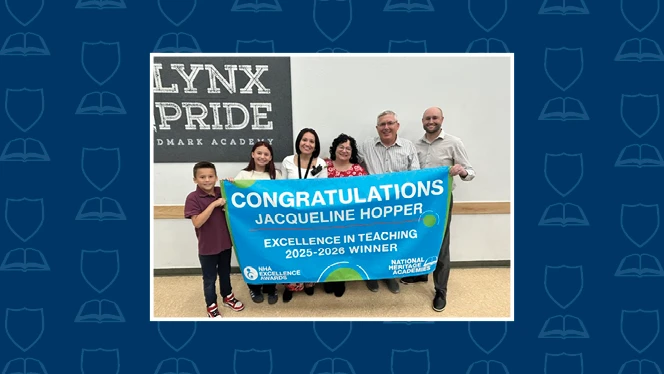 K-8 School in Commerce City: Landmark teacher wins NHA Excellence in Teaching Award for the 2025-26 school year.