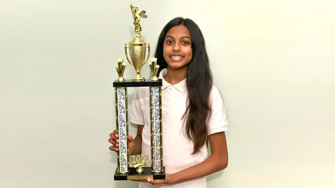 Canton Charter student Angelina Gampala