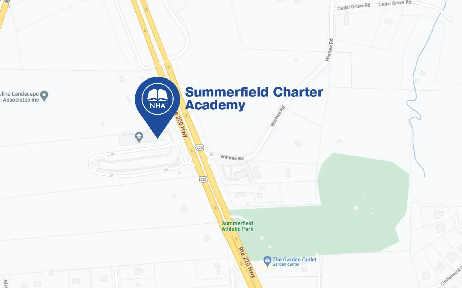 Map for Summerfield Charter Academy