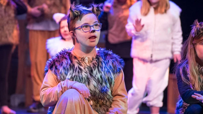 Miller on stage in CATS