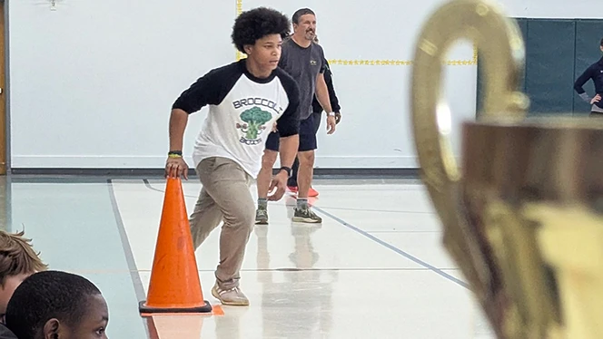 Charter School in Grand Rapids: NHA schools participate in jump rope challenge to raise money for American Heart Association.