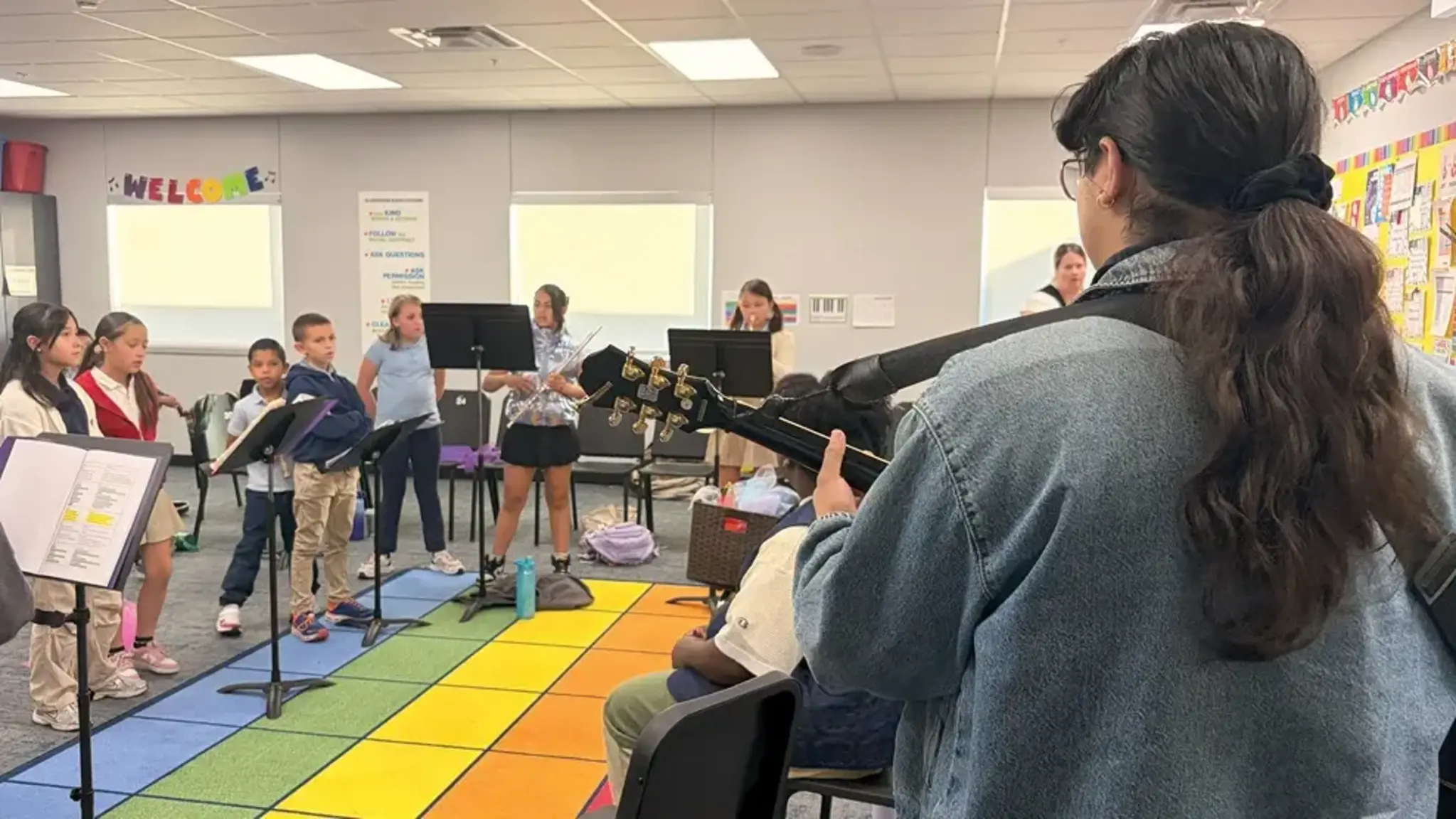 Sitting in with the Band: Capstone Students Welcome Local Musicians for Practice Session
