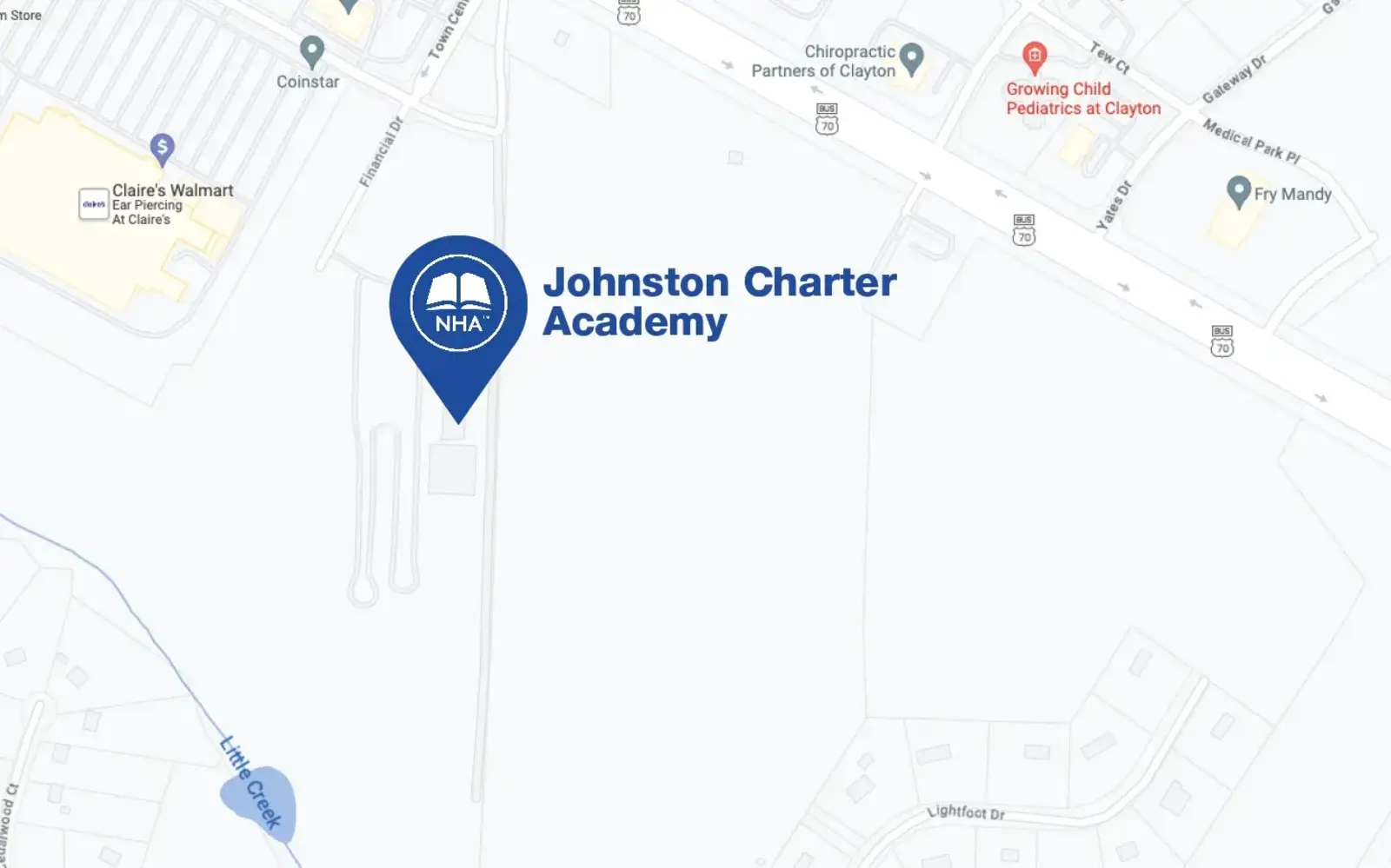 Map for Johnston Charter Academy