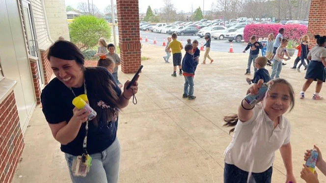 NHA students and staff participating in Kids Heart Challenge