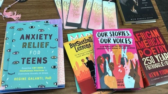several books for student reading