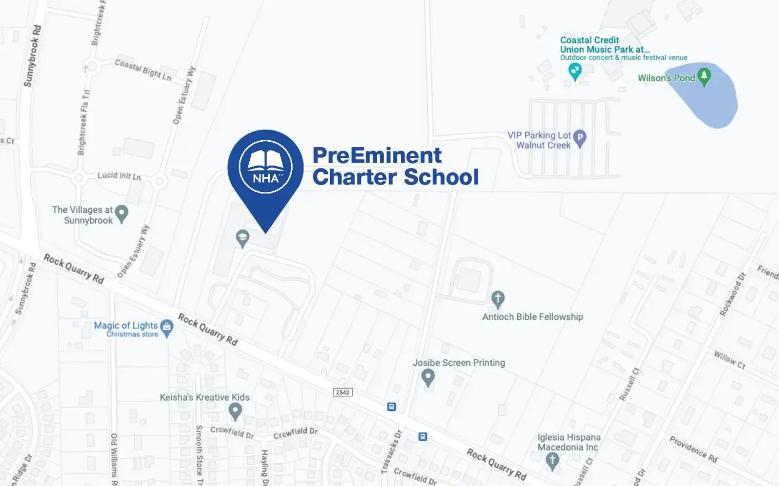 Map for PreEminent Charter School