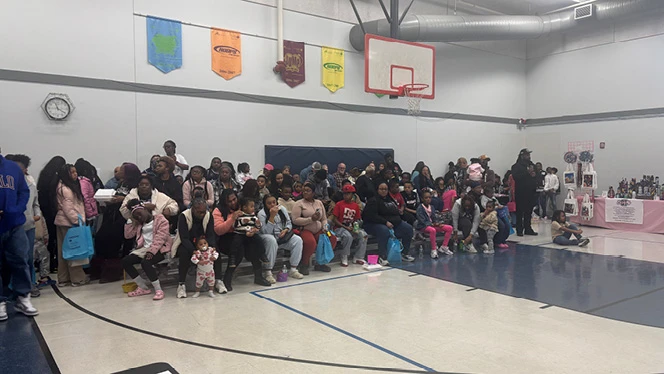 K-8 School in Toledo: 150 people and 50 families attended an event at Winterfield Venture Academy.
