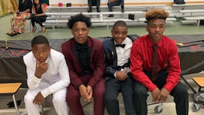 Legacy students dressed up