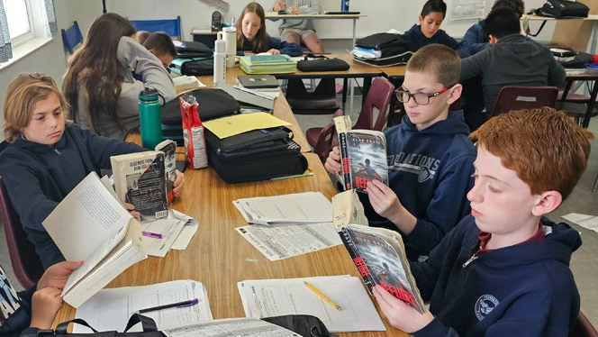 Foundations Academy students reading