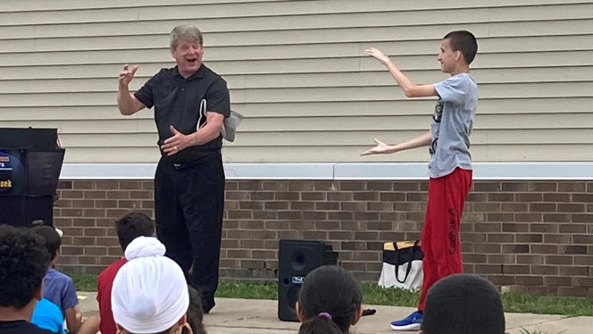 Magic show at East Arbor