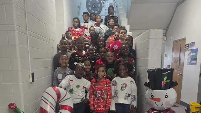 K-8 School in Detroit: Warrendale Charter Academy celebrates the holidays.