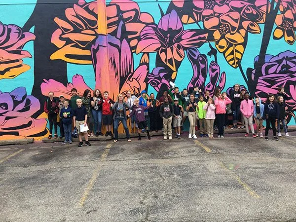Bright walls mural