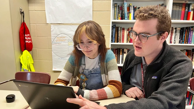 Joe McCarthy with student