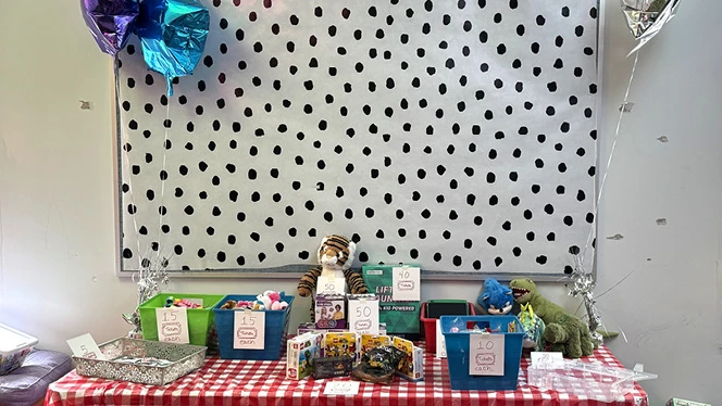 K-8 School in Apex: Peak Charter Academy create mini county fair.