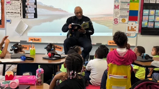 K-8 School in Detroit: Community leaders visited Pembroke Academy.